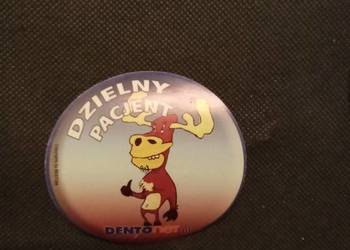 Naklejka dzielny pacjent łoś. Vintage