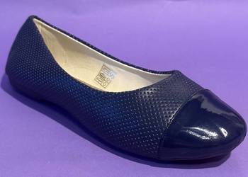 Granatowe baleriny połysk rozmiar 39 (BAL9)
