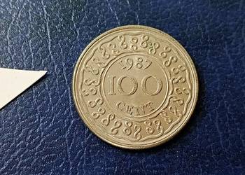 Stare monety 100 cent 1987 Surinam