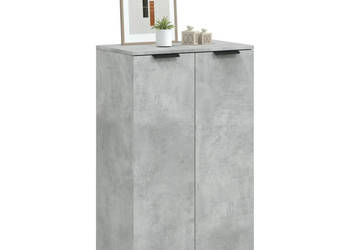Szafka na buty szarość betonu 59x35x100 cm WM-811443