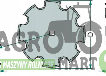 18031-161140 TALERZ BRONY TALERZOWEJ Ø610x8 mm NIEMIECKI