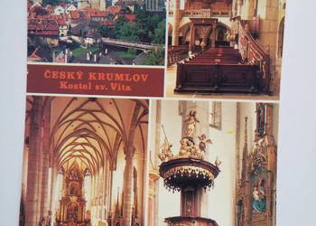 Pocztówka Česky Krumlow lata 90-te