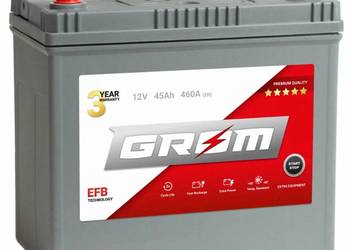 Akumulator 45Ah 460A GROM EFB START&STOP Japan Lewy Plus