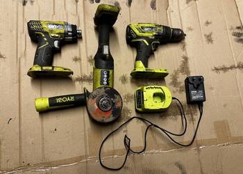 Ryobi zestaw wkrętarka szlifierka 18v