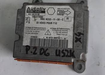 Peugeot 206 Sensor sterownik moduł poduszek Air Bag 9652275580