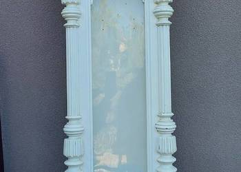 S130 Skrzynia duża obudowa zegara żyłkowego linkowego szafka witrynka biała