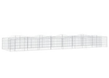 Łukowaty kosz gabionowy 400x100x50 cm galwanizowane żelazo WM-153551