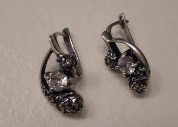 kolczyki ze srebra z cyrkoniami