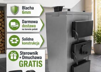Kocioł na DREWNO WĘGIEL 25kW. Piec zasypowy, piece, kotły, ogrzewanie.5kl