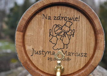 Beczka Dębowa 20 L 100% Szczelna , Leżakowanie alkoholi Bimber whisky wino