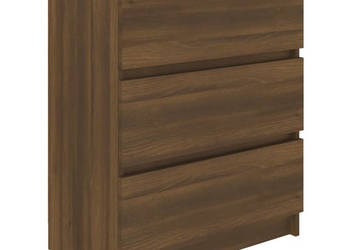 Szafka brązowy dąb 60x35x76 cm materiał drewnopochodny WM-815512