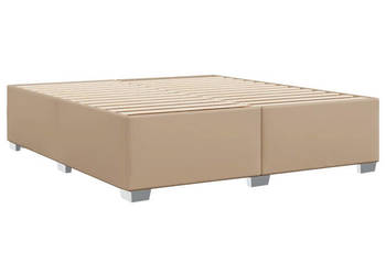 Rama łóżka kolor cappuccino sztuczna skóra 200x200 cm WM-3284575