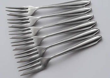 Widelczyki deserowe (nr.2), BAKELIT, Gerlach, sztućce PRL