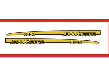 Naklejki na maskę Traktor Ciagnik John Deere 6220 Nalepki naklejki