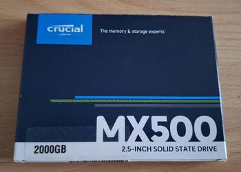 Dysk SSD 2TB 2.5" SATA Crucial MX500 / Stan Idealny