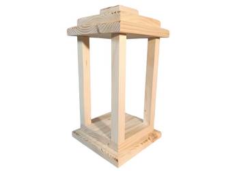 Lampion 15x15x29,5 cm - świerk