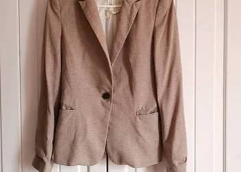 Zara elegancka marynarka żakiet blazer beżowa camel r.38 VINTED/OLX
