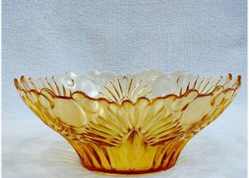 Stara Patera Misa szklana Salatera Carnival Glass z lat 60-70' PRL