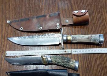 Noże myśliwskie rękojeść z porozy