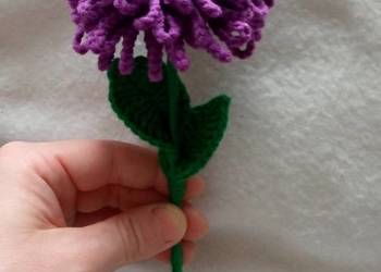 Kwiatek na szydełku