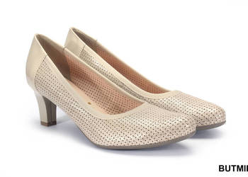 Czółenka na obcasie Krem (Roz 36 - 41) Czółenka na obcasie Krem (Roz 36 - 41)