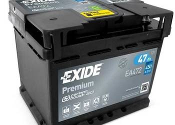 Akumulator 47Ah 450A Exide Premium PRAWY PLUS