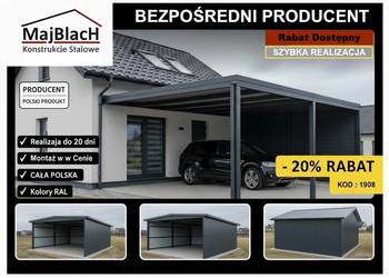 A90-Altana Ogrodowa /Zadaszenie do domu /WIATA /Altanka do domu  Maj-Blach