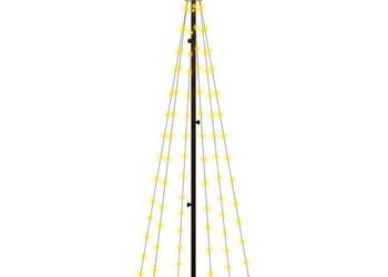 vidaXL Choinka stożkowa, 108 ciepłych białych LED, 70x180 cm(SKU:343486)