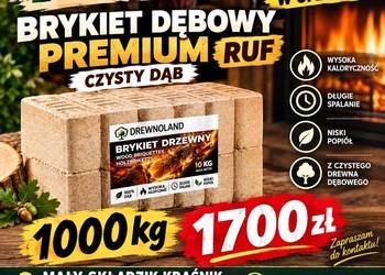BRYKIET DĘBOWY RUF DREWNOLAND NOWOŚĆ W SPRZEDAŻY