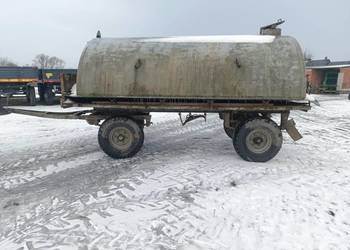 Przyczepa wywrotka d-35,beczka do wody, transport