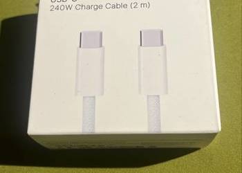 oryginalny pleciony kabel Apple USB-C do USB-C o długości 2 metrów.