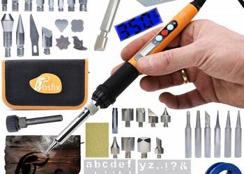 Lutownica Precyzyjna 11w1 z Wyświetlaczem | 60W, 180-500°C, Organizer 265x…