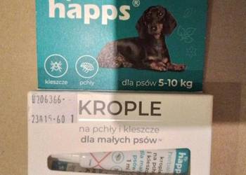 Krople na pchły i  kleszcze dla małych psów.