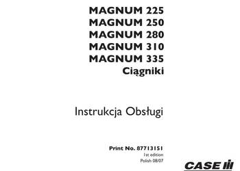 Instrukcja obsługi case magnum 225 250 280 310 315