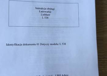 dtr instrukcja obsługi ładowarka liebherr l 538 i inne