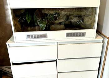 TERRARIUM 100x50x50 Żółw Jaszczurka Gekon Agama Legwan Wyposażenie Szafka