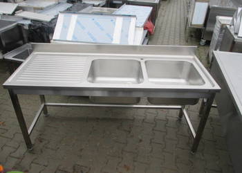 Zlew Gastronomiczny 2 komorowy 180/70/85 Nowy