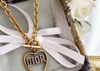 Łańcuszek naszyjnik choker kolor złoty  na sty l Dior cd