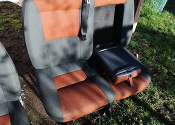 Fiat Ducato przednie fotele kanapa podwójna