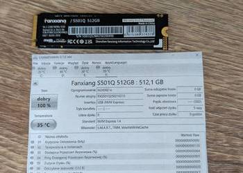 Dysk SSD Fanxiang S501Q 1TB M.2 2280 NVMe  Ilość Włączeń Dysku 5