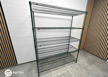 Regał metalowy z powłoką antykorozyjną 151x61x190