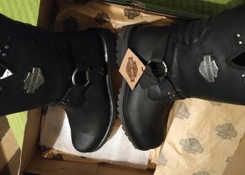 buty kozaki trzewiki trepy harley davidson motocyklowe   damskie