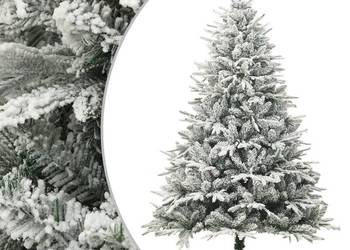 vidaXL Sztuczna choinka pokryta śniegiem, zielona, 240 cm(SKU:328496)