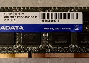 Pamięć RAM ADATA 4GB PC3-10600S