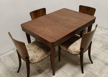 stół orzech design lata 60/70 vintage Czechosłowacja do salonu