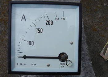 Amperomierz 200A (400A) miernik analogowy tablicowy E19N