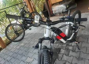 Rower elektryczny rockrider typu górski JAK NOWY RAZEM Z ŁADOWARKĄ
