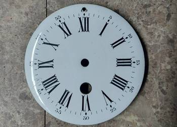 707 Tarcza zegara kominkowego francuza chodzik 10cm tzw porcelanka