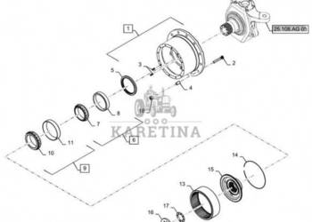 New Holland T6090 T6070 Łoźysko rolkowe stoźkowe 133.35mm id x 196.85mm od…