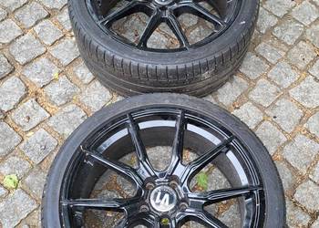 245 35 19 CALI 2X ALU V1  MERCEDES VW 5X112  OPONY ŁADNY STAN